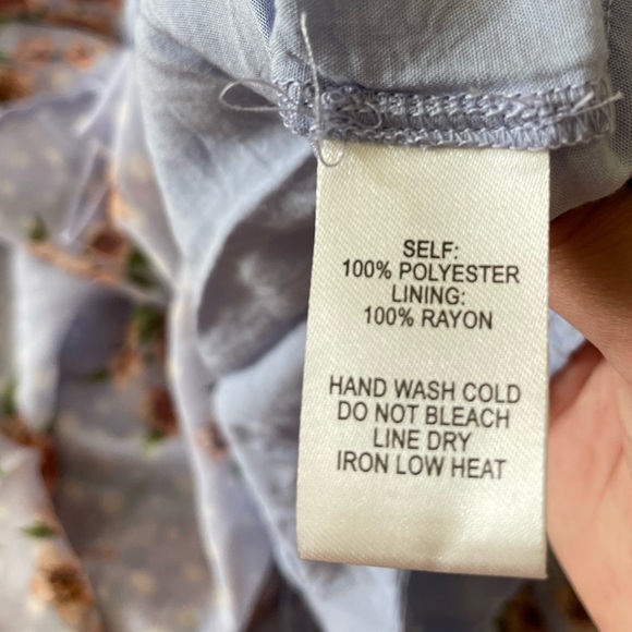 Lulu’s|Cairo Periwinkle Floral Print Ruffled Midi Dress,Polka Dot•Super Cute🫶🏻 - Picture 13 of 16